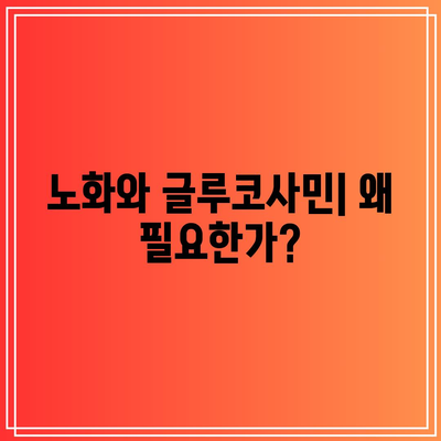 무릎 관절 건강을 위한 글루코사민의 중요성