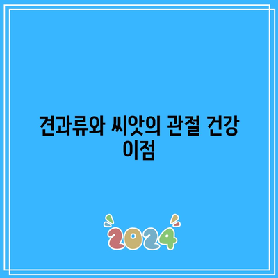 관절 건강 유지에 도움이 되는 항산화제 풍부한 음식