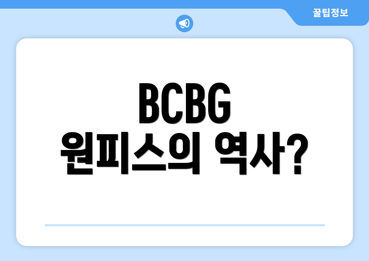 BCBG 원피스의 역사?