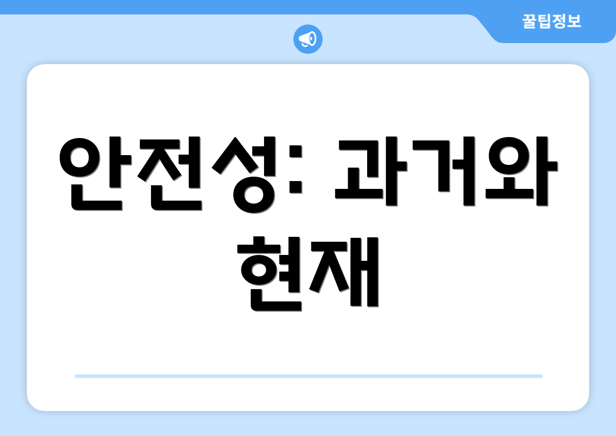안전성: 과거와 현재